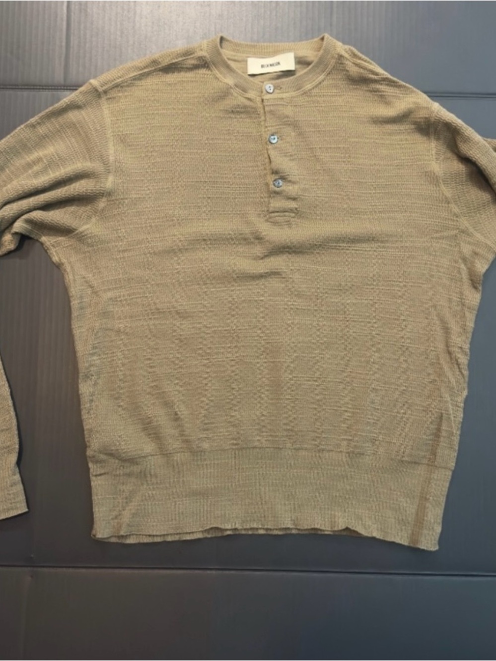 Buck Mason Daybreak Knit Rower
Henley Men's Medium